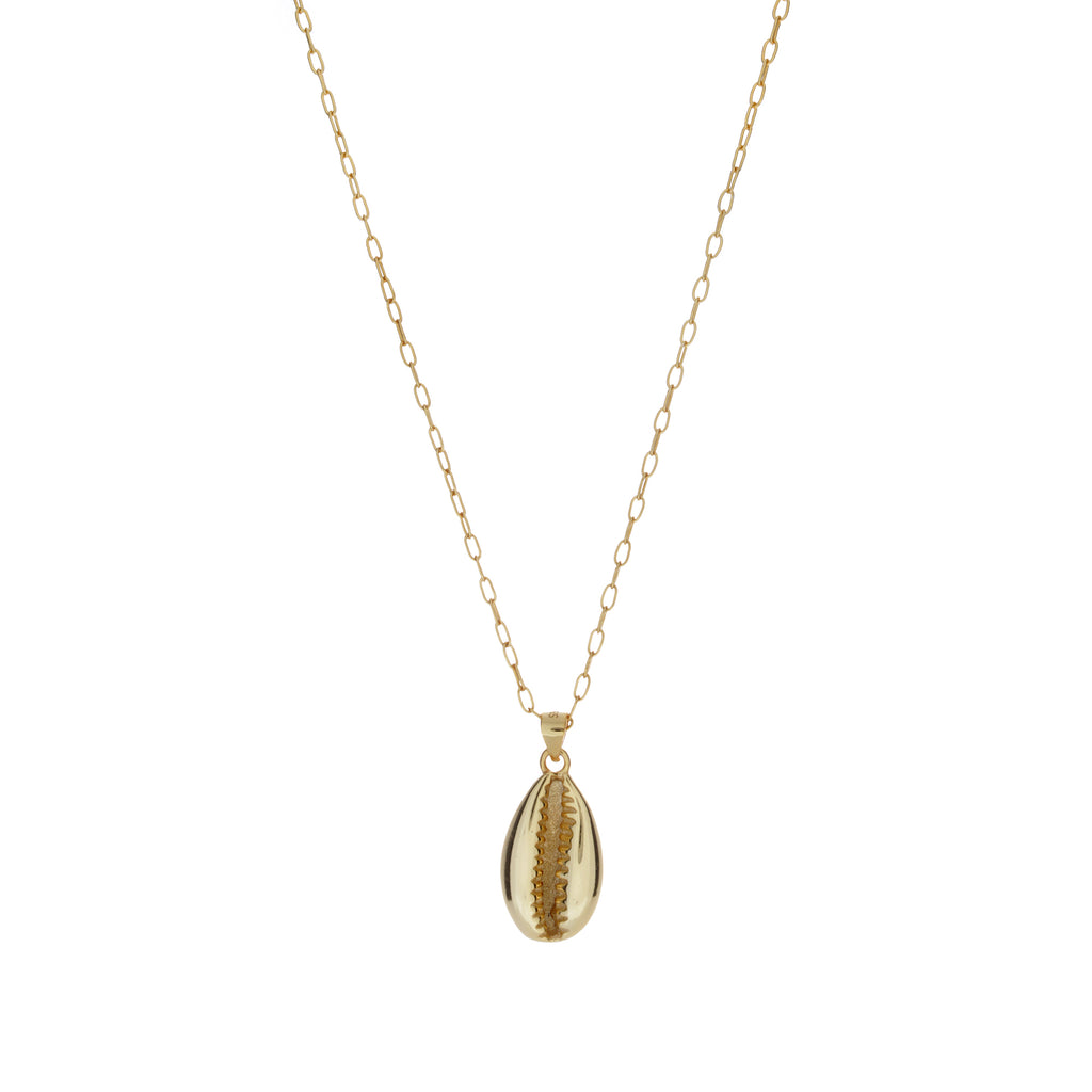 shell gold necklace 