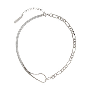 silver zirconia necklace