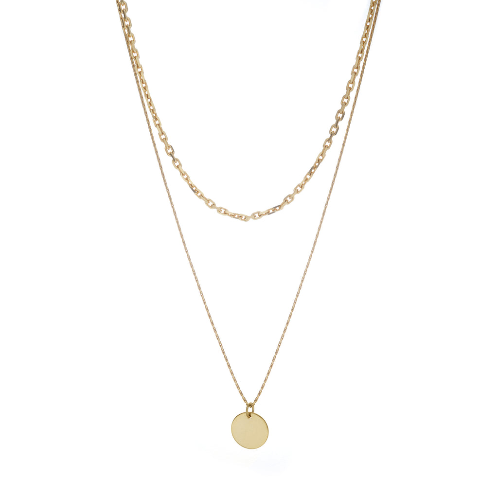 gold coin necklace 