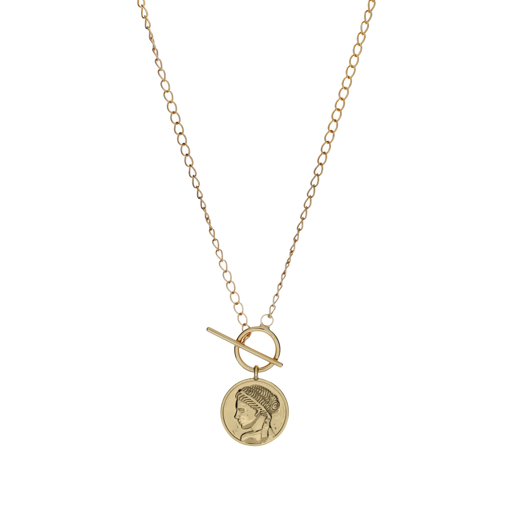 gold coin necklace 